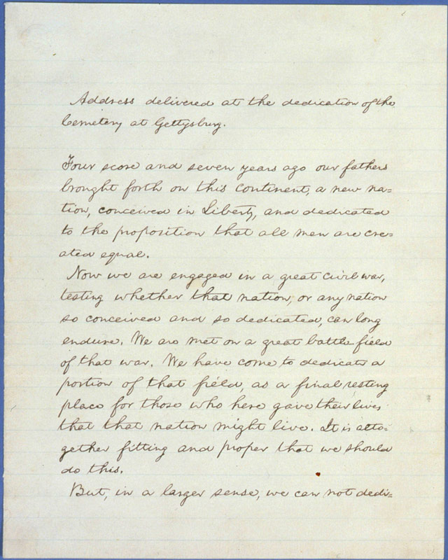 Gettysburg Address 1